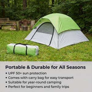 Outdoor Camping 2-4 People Family Leisure Use Four-Season Custom-Made Manufacturer Tunnel <b>Tent</b> Single Layer Polyester - Product Image 4