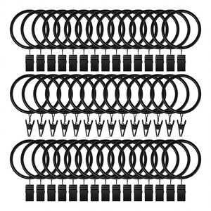 <span class=keywords><strong>Anneaux</strong></span> <span class=keywords><strong>de</strong></span> rideau <span class=keywords><strong>de</strong></span> douche en métal minimalistes modernes <span class=keywords><strong>avec</strong></span> boucles et accessoires <span class=keywords><strong>de</strong></span> fixation - Product Image 1