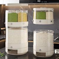 Boîte de rangement pour riz en plastique transparent anti-poussière, grande capacité, boîte de rangement pour riz et autres aliments pour la cuisine