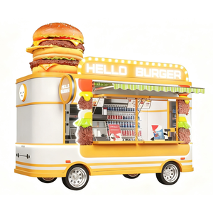 شاحنة طعام متنقلة لبيع البرجر والهوت دوج مناسبة للبائعين في أمريكا وأوروبا وأستراليا - Product Image 1