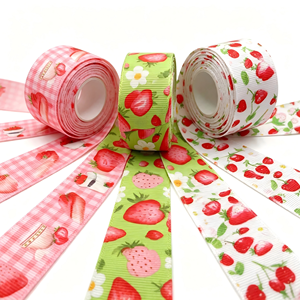 โรงงานขายส่งริบบิ้น GRACE RIBBON ริบบิ้นซาตินทอสองหน้า ทนต่อการหดตัว ปรับแต่งความกว้างได้ พิมพ์ลายฟอยล์ทอง ริบบิ้น 100% - Product Image 6