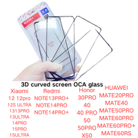 Pour One Plus 13 12R 10PRO 8PRO ACE2 Écran tactile extérieur avant en verre incurvé avec Oca Accessoire de téléphone de haute qualité, garantie 1 an