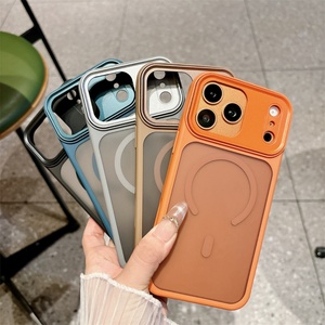 Funda de teléfono de tacto suave negro mate con orificio preciso para iPhone 17, 16, 15, 14 Pro Max, funda para iPhone 17 Pro Max con orificio para la cámara - Product Image 2