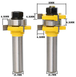2ชิ้น1/4 1/2นิ้วก้านคาร์ไบด์8มม. ดอกเร้าเตอร์สำหรับงานไม้เฟอร์นิเจอร์กลึงเครื่องตัดโรงสี - Product Image 3