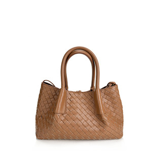 Nuova Borsa a <span class=keywords><strong>Tracolla</strong></span> in Vera Pelle con Fodera in Velluto Intrecciato Primavera-Estate 2025, Borsa a Mano per Uso Quotidiano - Product Image 4