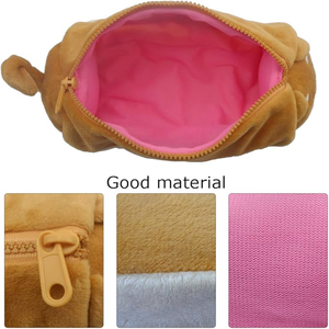 Adorable capacité supplémentaire en peluche <span class=keywords><strong>Corgi</strong></span> papeterie sac dessin animé mignon chien porte-crayon pour filles femmes - Product Image 2