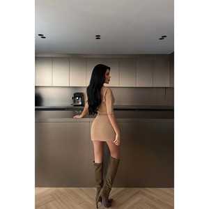 Conjunto de Punto Informal Holgado Tan Alondra con Estampado para Otoño e Invierno - Product Image 1