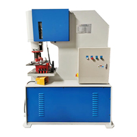 Machine de découpe et de poinçonnage hydraulique Ironworker Q35Y-16, force de poinçonnage 65T, pour la découpe d'acier angulaire et de profilés en acier