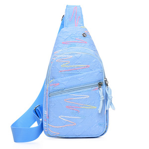 Sac à dos grande capacité pour lycéenne, motif ligne arc-en-ciel, idéal pour le quotidien, sac de poitrine élégant pour femme, parfait pour les voyages - Product Image 3