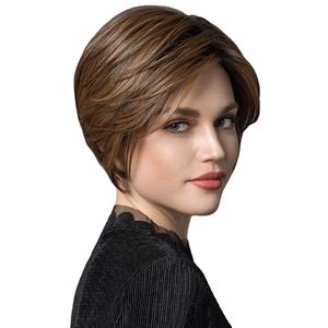 <span class=keywords><strong>Cheveux</strong></span> synthétiques pour femmes, perruque courte de style bob, coupe de <span class=keywords><strong>cheveux</strong></span> bobo naturelle, <span class=keywords><strong>cheveux</strong></span> résistants à la chaleur - Product Image 1