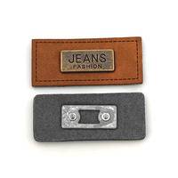 Étiquettes et marqueurs en cuir écologiques personnalisés avec logo en relief pour vêtements et jeans - Forme en rouleau, toutes couleurs, tailles personnalisées