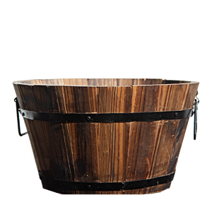 Nhà Máy Gỗ Thùng Nhỏ Bằng Gỗ Xô Mộc Mạc Hoa Trồng Chậu Hộp Container Với Hệ Thống Thoát Nước Lỗ Cho Trong Nhà Trang Trí Nội Thất - Product Image 3