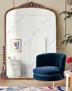 Винтажное большое полимерное зеркало для пола в форме изогнутой дуги - Product Image 3