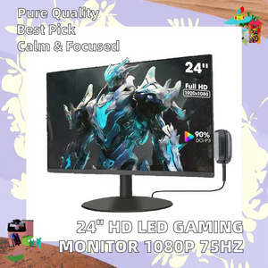 Nouvel écran capacitif sans bordure de <span class=keywords><strong>24</strong></span> <span class=keywords><strong>pouces</strong></span>, moniteur de jeu LCD IPS 1080p, <span class=keywords><strong>75</strong></span>/165 <span class=keywords><strong>Hz</strong></span>, temps de réponse de 3 ms, noir pour <span class=keywords><strong>PC</strong></span> de bureau, métal DC - Product Image 2