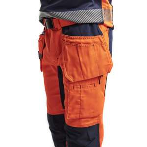 BLAKLADER - 155218115389D100 <b>Hi</b>-<b>Vis</b> trousers stretch <b>Orange</b>/Navy blue - EAN 7330509663561 <b>HI</b>-<b>VIS</b> WORKWEAR - Product Image 5