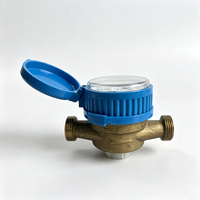 Compteur d'eau à cadran sec en laiton à buse unique ISO4064 Classe B avec blindage anti-magnétique pour usage résidentiel