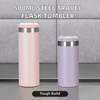 Tasses à vide de voyage modernes en acier inoxydable de 350ml /500ml, chaudes et froides, droites, idées de cadeaux d'affaires-Tasses élégantes