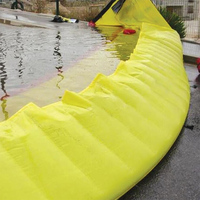 Barrière d'eau auto-gonflante en PVC, rapide et portable, 360 pouces de long x 20 pouces de large, pour le déviation des inondations dans les rivières