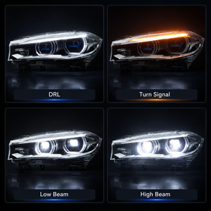 ชุดไฟหน้าเลเซอร์สำหรับ F15 ปี 2014-2018 พร้อมเลนส์โปรเจคเตอร์ LED ไฟ DRL ไฟเลี้ยวแบบไดนามิก อัพเกรด ชุดติดตั้งเพิ่มเติม ไฟหน้าความสว่างสูง - Product Image 4