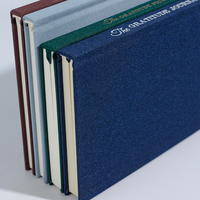 Carnet de notes professionnel personnalisé A5 avec couverture en tissu, couverture rigide, journal de gratitude en lin