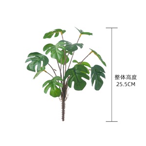 Plante Artificielle CallaFloral Mini Monstera 12 Têtes en Tissu Huilé Durable Décoration de Mariage Artisanat Style INS - Product Image 4