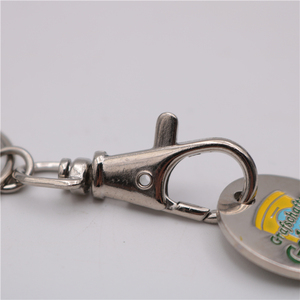 Thiết Kế Mới Stamping + Cmyk In Tùy Chỉnh Đầy Màu Sắc Kim Loại Sắt Keychain - Product Image 5