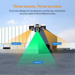 Kamera Keamanan Dome PTZ V380 RV33-4G 2MP+2MP+2MP CMOS dengan Visi Malam, Deteksi Gerakan, Audio Dua Arah, dan Penyimpanan Cloud - Product Image 5