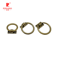 Poignée de meubles en laiton antique plaqué anneau de traction poignée de porte matériel de chaise accessoires de meubles grands anneaux