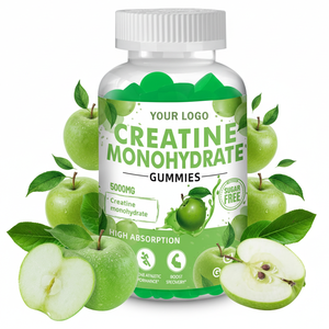 カスタムフルーツフレーバー クレアチン グミ サプリメント OEM ODM シュガーフリー プレワークアウト クレアチンモノハイドレート グミ キャンディ 大人向け - Product Image 1