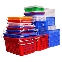 Panier suspendu en plastique empilable, caisse en maille, capacité 100kg-150kg, résistant à la température, aux acides et aux alcalis, longue durée de vie, pour fruits