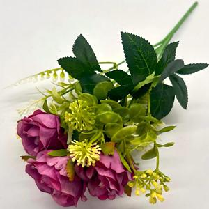 Bouquet <span class=keywords><strong>de</strong></span> roses artificielles faites à la main en gros – Fleurs réalistes longue durée pour mariage, fête des Mères, remise <span class=keywords><strong>de</strong></span> diplôme, décoration intérieure et événements festifs - Product Image 2