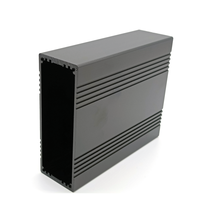 Boîtier électronique compact en aluminium, boîtier en aluminium personnalisé avec perçage de ports pour assemblage de carte PCB de transmetteur de signal réseau