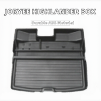 Joryee Nouvelle boîte de rangement arrière de style OEM pour voiture, organisateur de coffre en ABS, 1 à 3 compartiments, pour Toyota Highlander