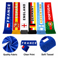 Écharpe en satin personnalisée avec logo et slogan, tricot jacquard, pompon délicat, pour club de fans de basketball et de football, Croatie