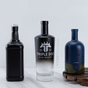 Botellas de Vidrio para Alcohol de 750 ml/75 cl, Diseño Nuevo, Color Blanco Transparente, Negro Mate y Degradado, <span class=keywords><strong>Precio</strong></span> de Fábrica, Proveedor y Fabricante - Product Image 4
