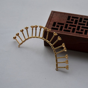Épingle à cheveux de style antique, 16 pièces, en cuivre inaltérable, accessoire de coiffure de mariage de style chinois - Product Image 4