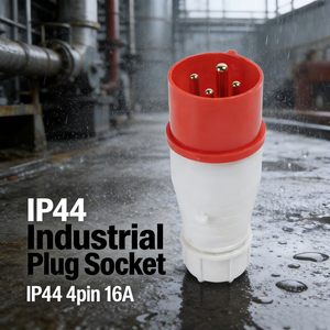 Промышленный авиационный разъем 4-контактный 16А, водонепроницаемый, 380В, вилка и розетка - Product Image 1