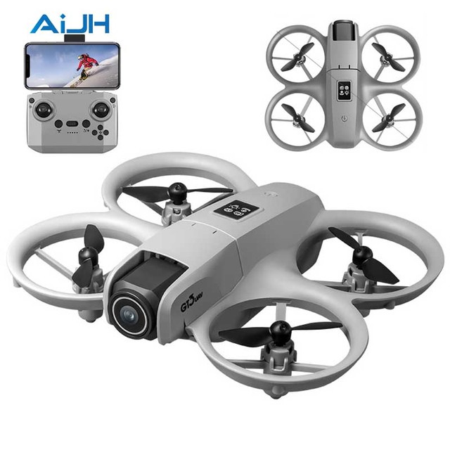 AiJH Dual Camera Optical Obstacle Avoidance Arrival RC Drone HD Photo Video 360 Flip Flight Drone