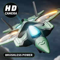 2023 nouveau 2.4g Brushless Motor Fighter Jet Intelligent avion volant télécommande Drone avec caméra haute définition 4k pour les enfants