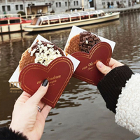 Cône jetable bulle oeuf gaufre crêpe boîte d'emballage personnalisé papier crêpe cône support à emporter emballage papier cônes pour crêpe