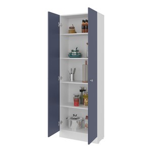 <span class=keywords><strong>Kronos</strong></span> Weiß und <span class=keywords><strong>Kronos</strong></span> Blau Mehrzweckschrank mit fünf Regalböden - Product Image 4