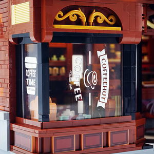 Bloques de Construcción de Cafetería de Estilo Americano de Lujo JD131, Ladrillos de Arquitectura de Cafetería con Vista a la Calle, Juguetes DIY, Regalos de Navidad para Adultos - Product Image 3