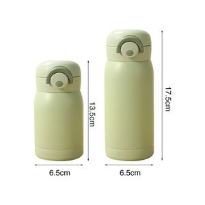 Bouteille d'eau isotherme en acier inoxydable avec bouton-poussoir anti-fuite, couleur pastel macaron, pour enfants et étudiants, impression personnalisée disponible, vente en gros - Product Image 1