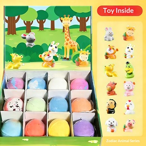 Bolas Efervescentes de Baño Coloridas, Paquete de 12 Bombas de Baño con Sorpresa en el Interior, Set de Regalo de Baño Efervescente - Product Image 4