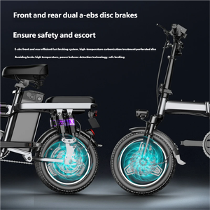 Vélo électrique pliable, design ultra léger, 48V 10Ah Lithium, moteur 400W, vitesse 30 km/h, vélo électrique pliable <span class=keywords><strong>compact</strong></span> et portable - Product Image 6