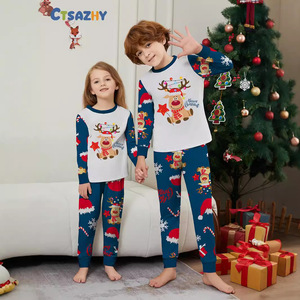 Conjunto de Verão Europeu-Americano para Pais e Filhos |   Conjuntos de Roupas em Estilo Instagram para Famílias Transfronteiriças |   Cama de Casal de Poliéster Macio para Quatro Pessoas - Product Image 3