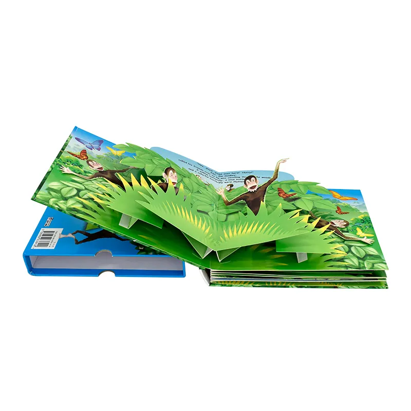 3D Pop up книжка Глянцевая художественная бумага крафт-бумага рулон в твердом переплете детская мультяшная рабочая тетрадь офсетная печать