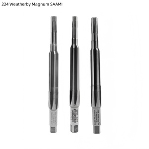 Alésoir de chambre 224 Weatherby en acier au tungstène HSS et carbure, alésoir à étages, outils de finition, usinage CNC, pour armes à feu et fusils, SAAMI CIP personnalisé - Product Image 1