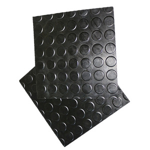 Rollo de alfombrilla de suelo de hoja de goma de moneda de cubierta de barco de alta fricción antideslizante de 3mm para escaleras - Product Image 1