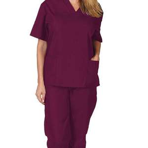 Nuevo estilo hospitales colores OEM impreso enfermera quirúrgica traje Scrub uniforme Unisex conjuntos sueltos transpirables para salones de belleza - Product Image 3